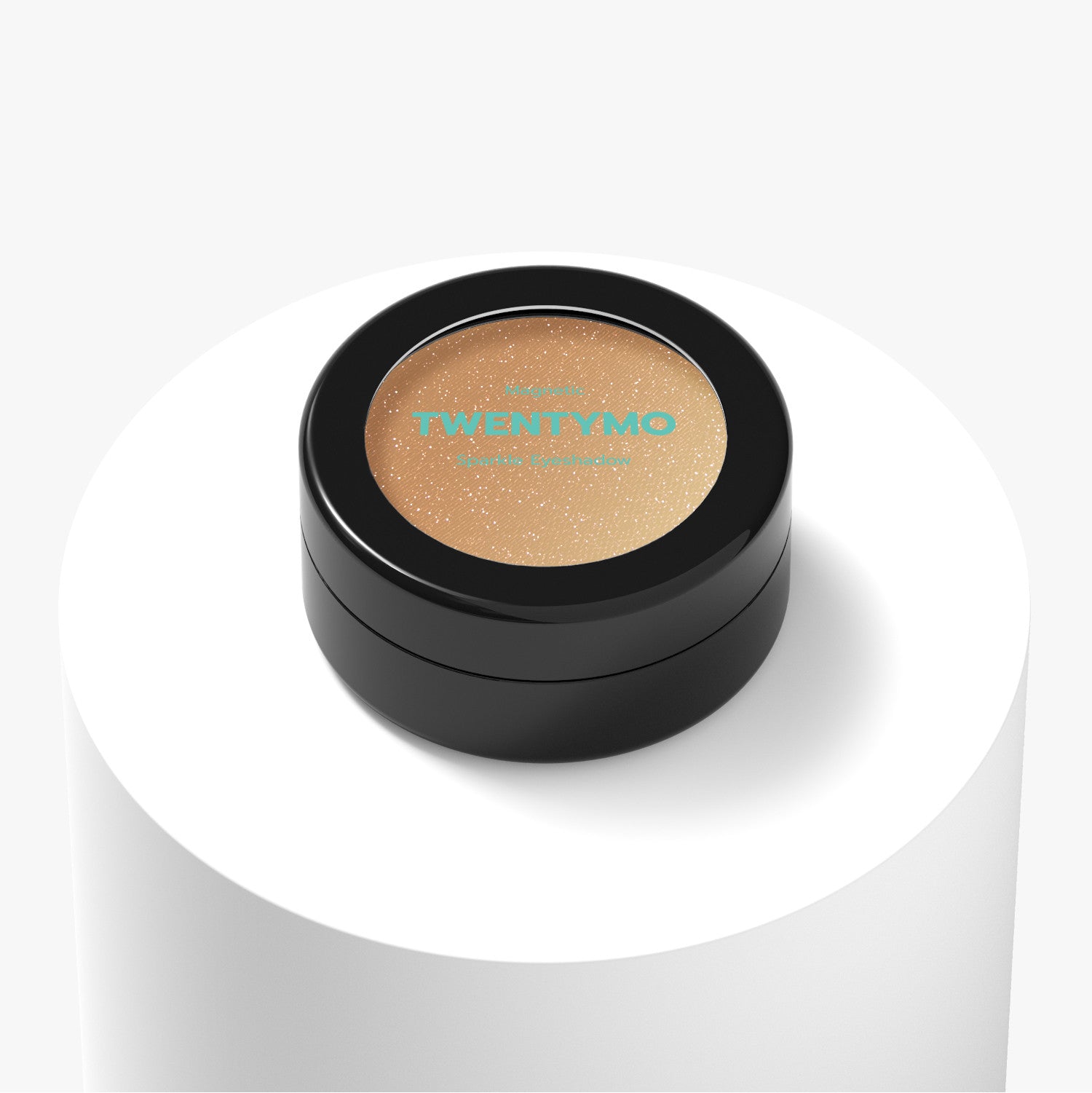 Magnetic talc-free eyeshadow with creamy texture and shimmering shades in a compact packaging.