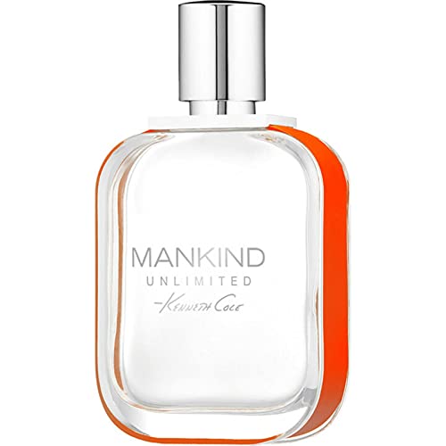 Kenneth Cole Mankind Unlimited Eau de Toilette bottle with a sleek design, showcasing its modern and sophisticated appeal.