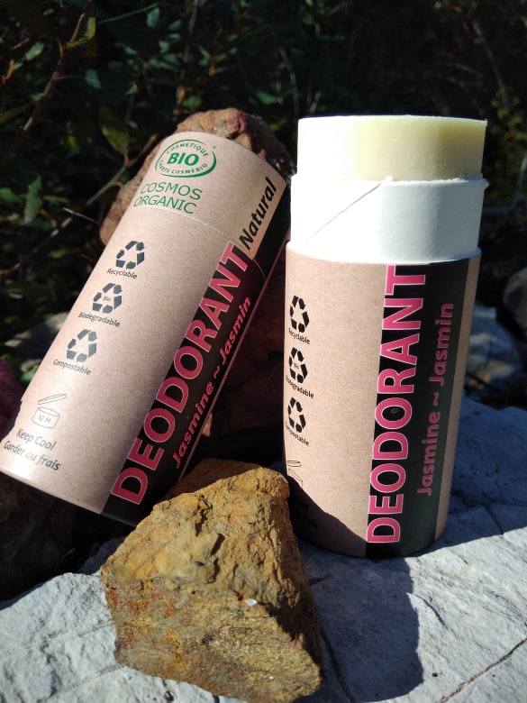 MAXI BUNDLE of 6 x 100ml Organic Certified Natural Deodorant in Jasmine, featuring eco-friendly packaging and natural ingredients.