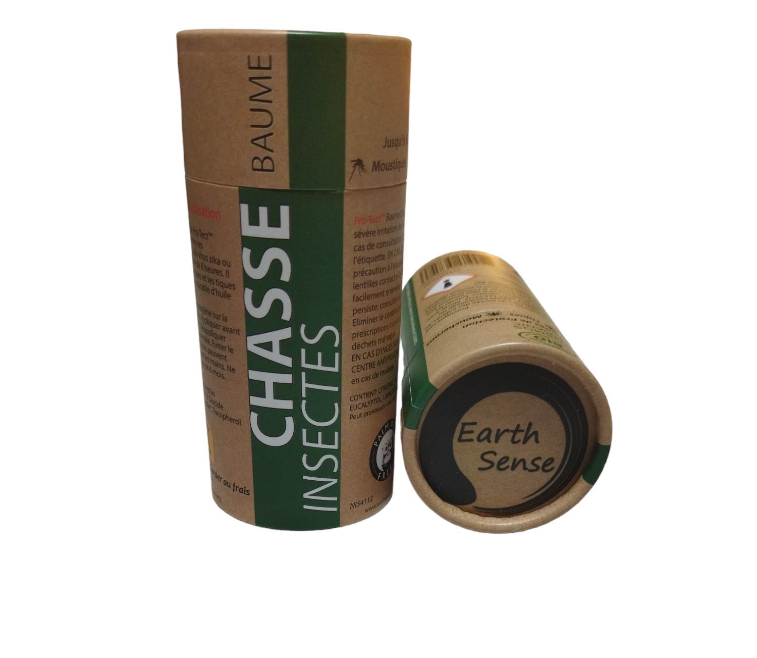 12 x 100ml Pro-Tect Chasse Insectes Insect Repellent Balm, eco-friendly packaging, and natural ingredients for effective insect protection.