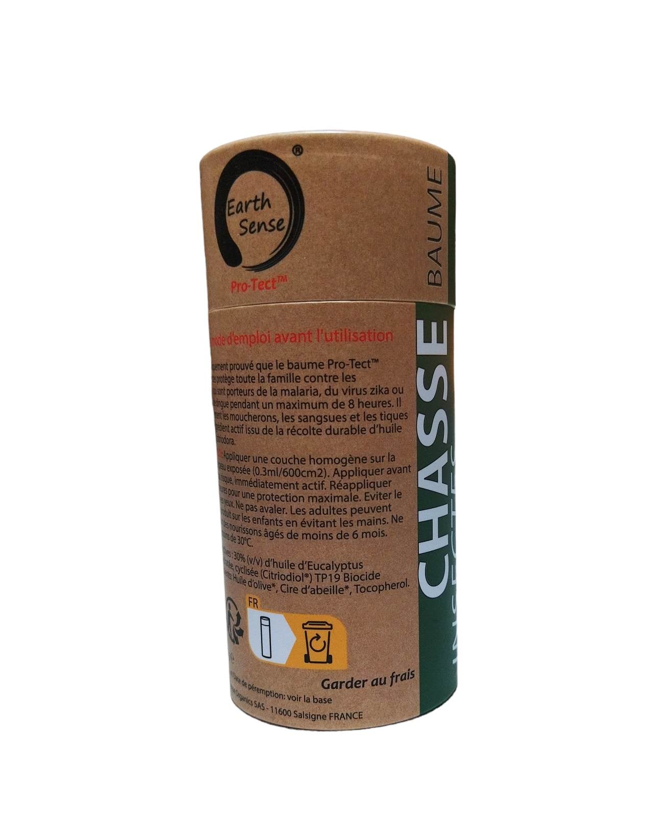 12 x 100ml Pro-Tect Chasse Insectes Insect Repellent Balm, eco-friendly packaging, and natural ingredients for effective insect protection.