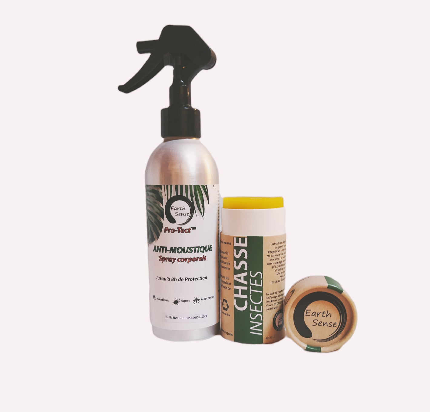 12 x 100ml Pro-Tect Chasse Insectes Insect Repellent Balm, eco-friendly packaging, and natural ingredients for effective insect protection.