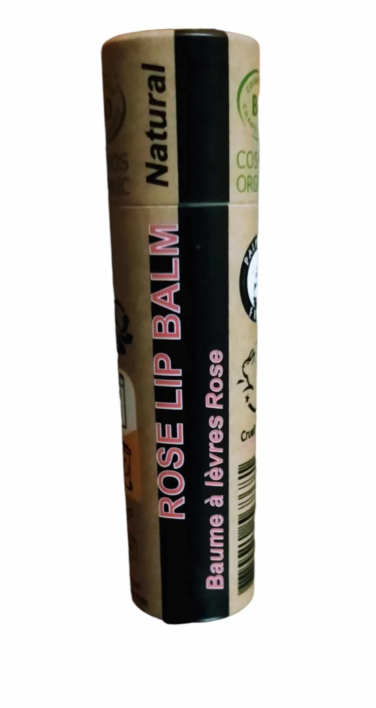 A collection of 30 tubes of 15ml Organic Rose Lip Balm, showcasing their eco-friendly packaging and natural ingredients.