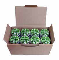 MEGA BUNDLE of 32 x 40g Natural Organic Certified Solid Toothpaste in aluminum tins, featuring Daily and Polishing variants.