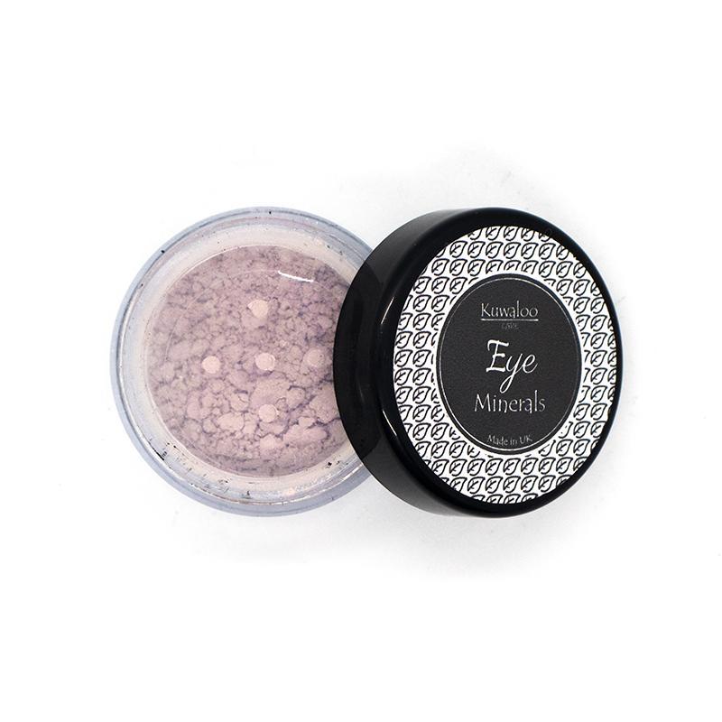 Mineral Makeup Eyes 1.5g in Angelic shade, showcasing its natural ingredients and versatile application for sensitive skin.