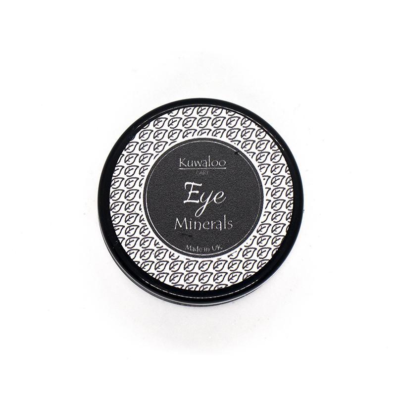 Mineral Makeup Eyes 1.5g in Black Magic, showcasing its natural ingredients and versatile application for sensitive skin.