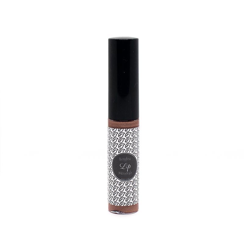 Mineral Makeup Lip Gloss in Cocoa, 7ml, showcasing its natural ingredients and vibrant color.