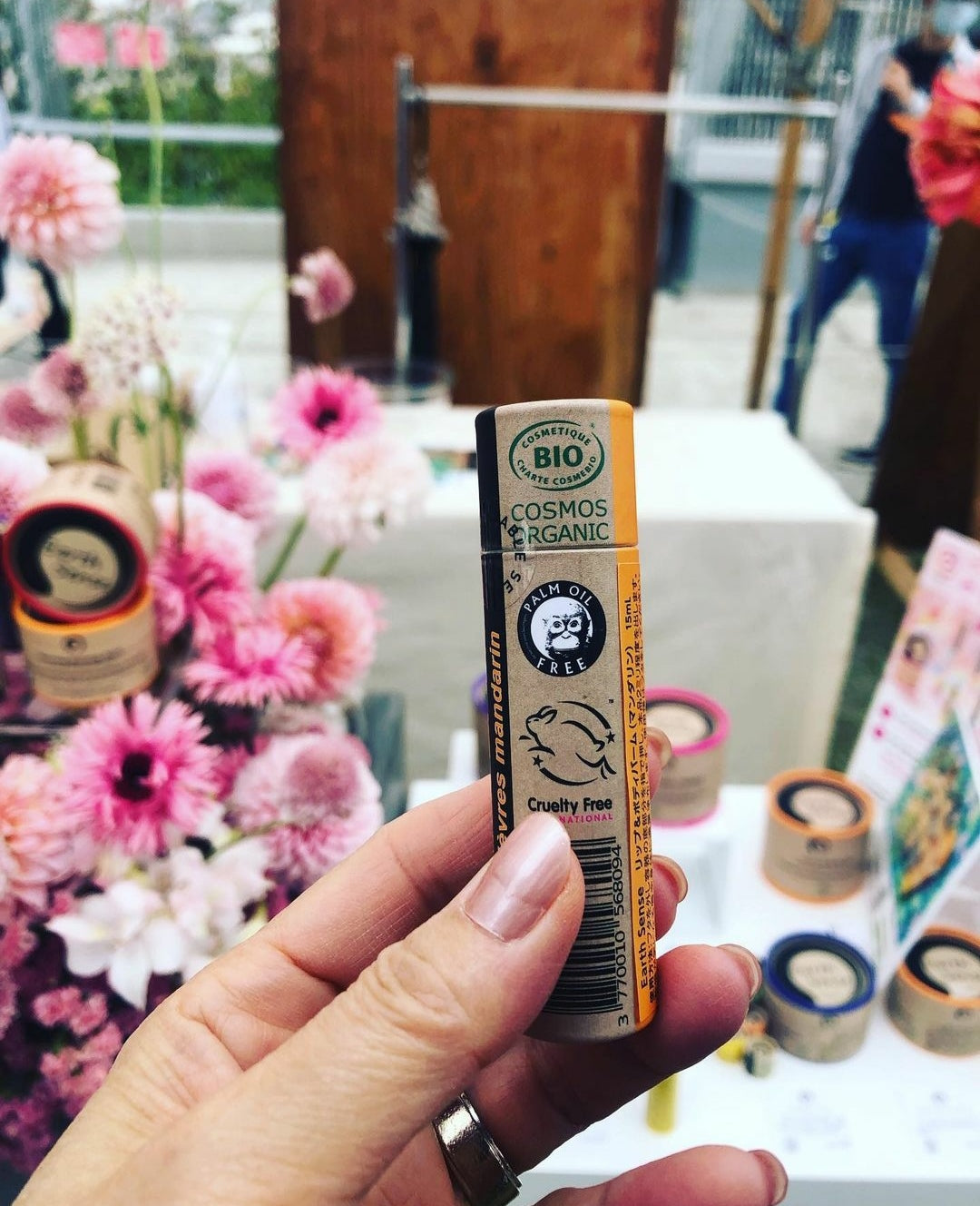 Four 15ml tubes of Organic Ginger Lip Balm in eco-friendly packaging, showcasing natural ingredients.