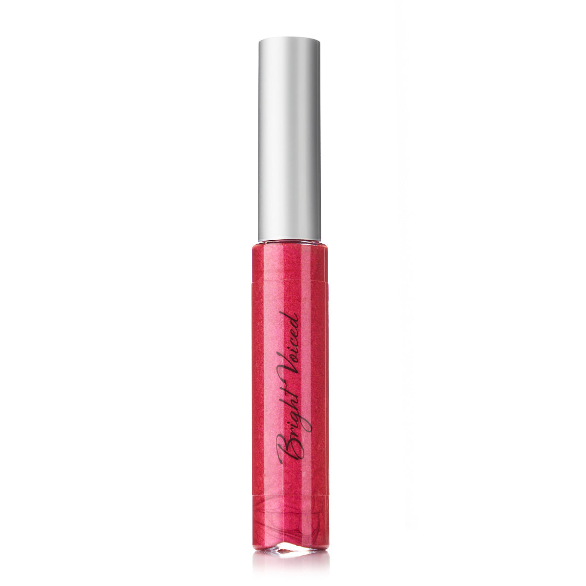 A tube of Moisturizing Lip Gloss showcasing its vibrant color and sleek design, perfect for adding shine and hydration to lips.