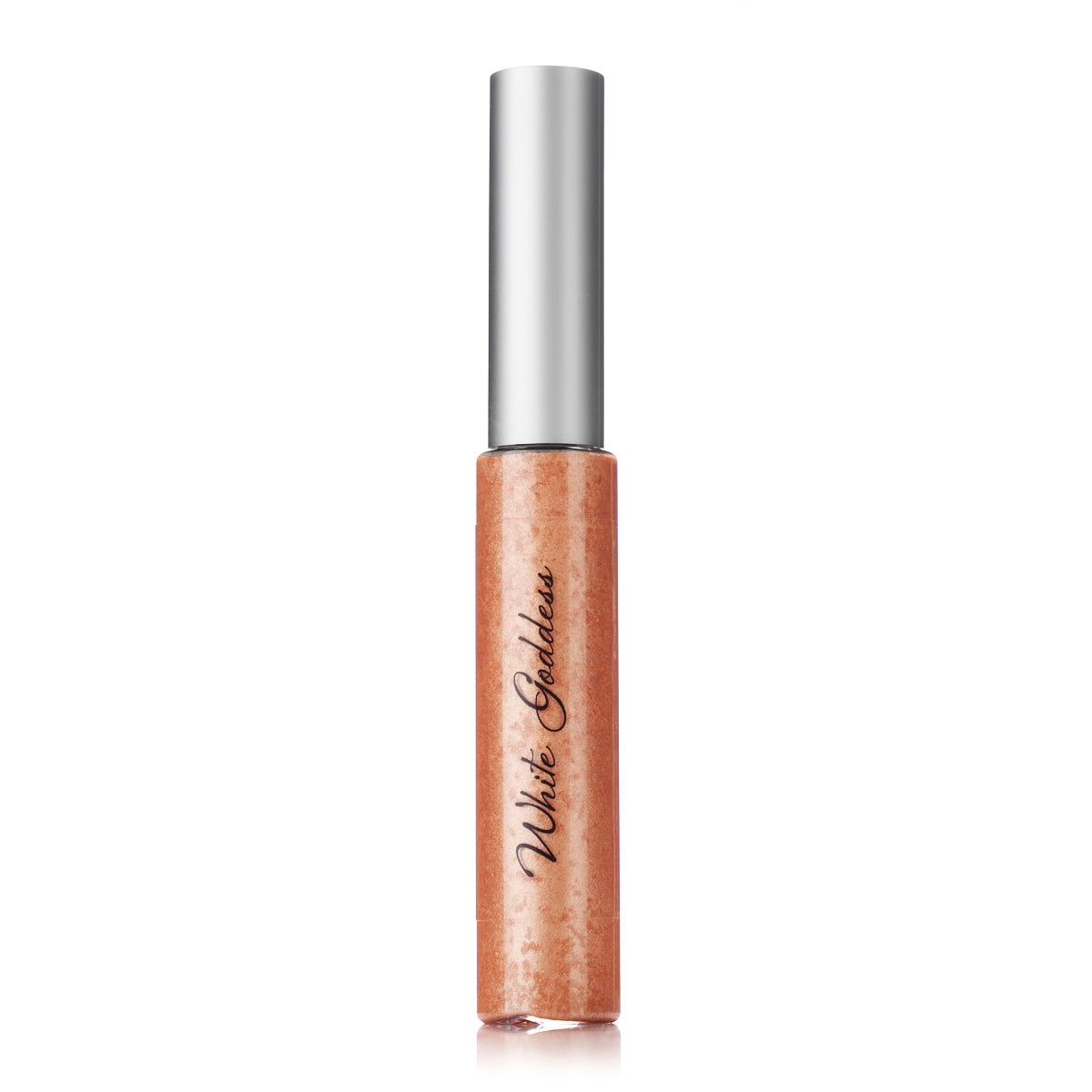 A tube of Moisturizing Lip Gloss showcasing its vibrant color and sleek design, perfect for adding shine and hydration to lips.