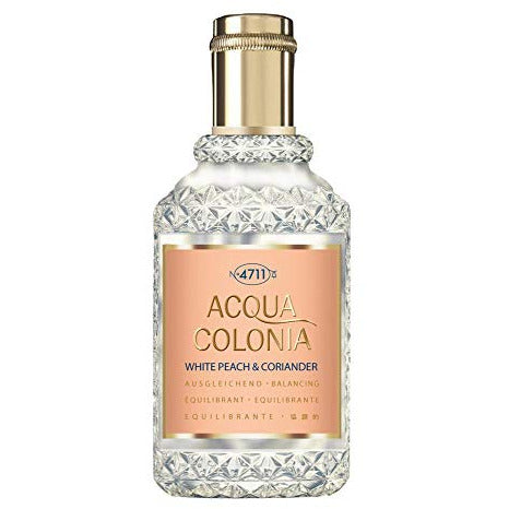 Mâurer & Wirtz 4711 Acqua Colonia White Peach & Coriander Eau de Cologne bottle with elegant design and refreshing fragrance.