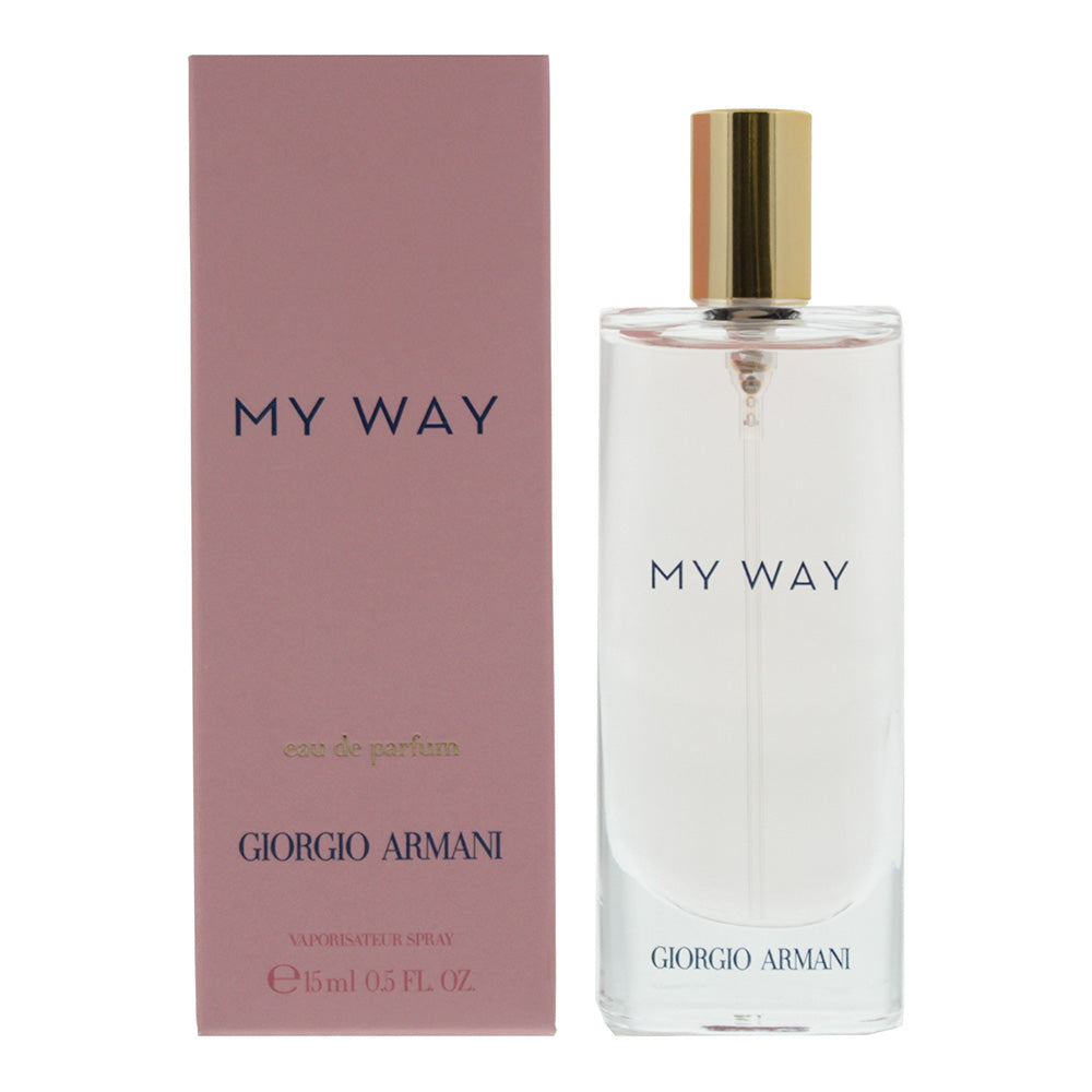 My Way Eau de Parfum by Giorgio Armani in an elegant bottle, showcasing its floral fragrance for women.