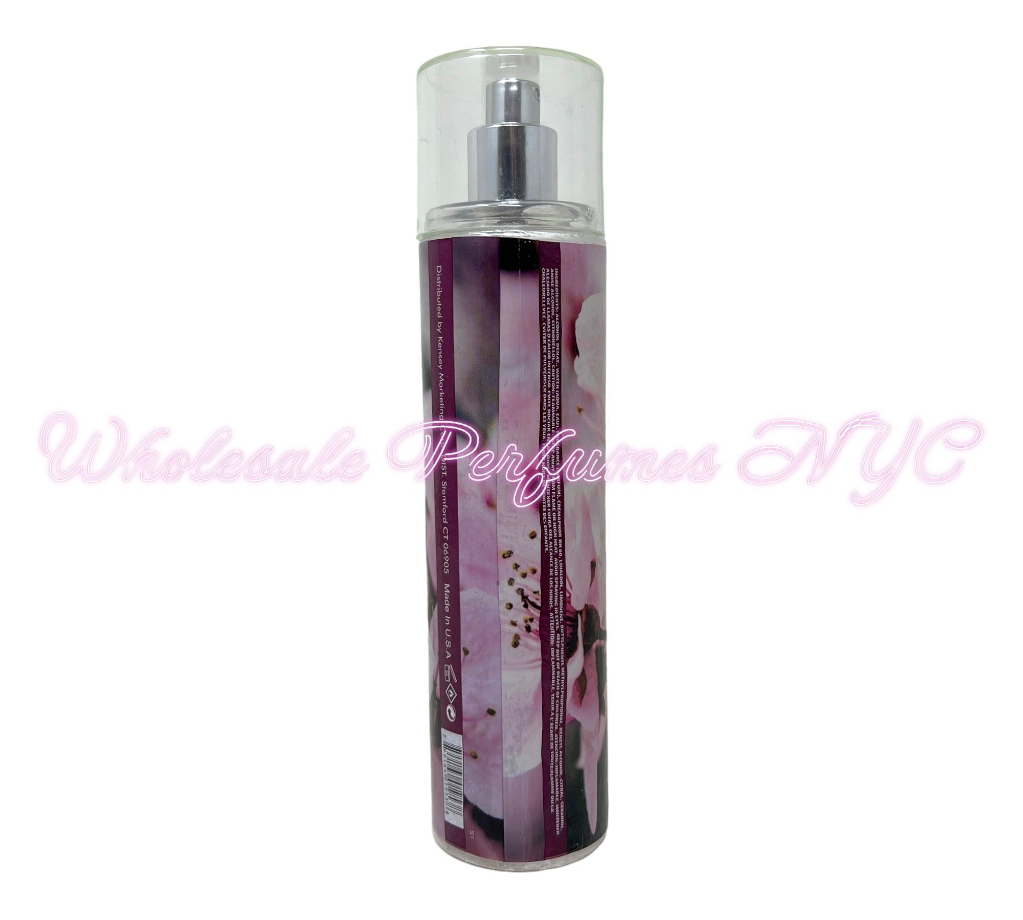 Naissant Plum Blossom Body Mist for Women in an elegant 8oz bottle, showcasing a floral design.