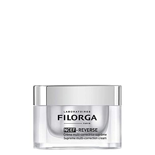 Filorga NCTF-Reverse Supreme Regenerating Face Cream in a sleek jar, showcasing its luxurious texture and packaging.