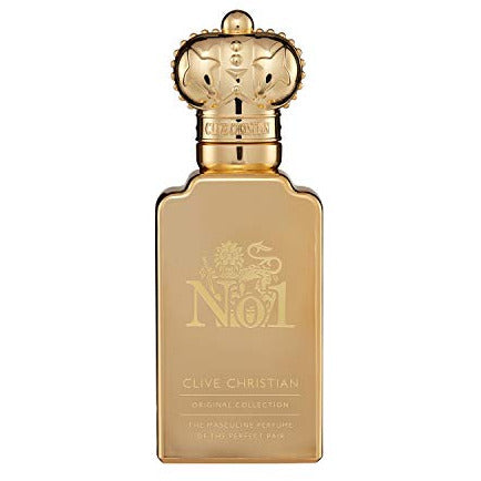 Clive Christian No. 1 Masculine Edition Eau de Parfum bottle with elegant design and crown cap.