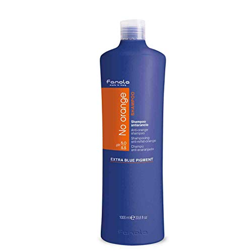 Fanola No Orange Hair Mask in a sleek container, designed to neutralize orange tones in hair.