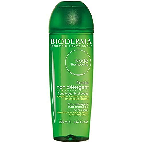 Bioderma Nodé Non Detergent Fluid Shampoo bottle with a sleek design, suitable for sensitive scalps.