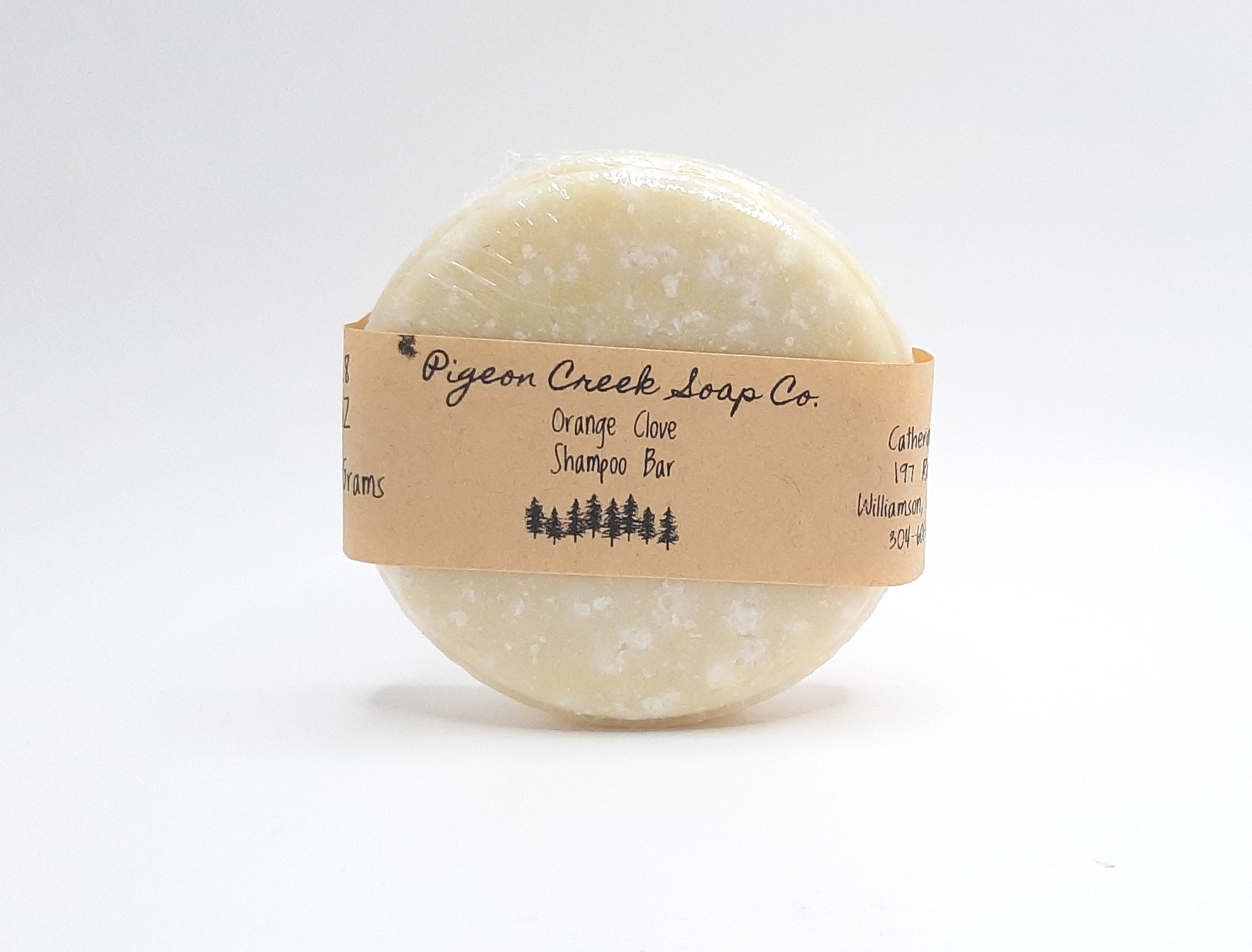 Orange Clove Shampoo Bar with sweet orange and clove essential oils, eco-friendly and handcrafted for silky smooth hair.