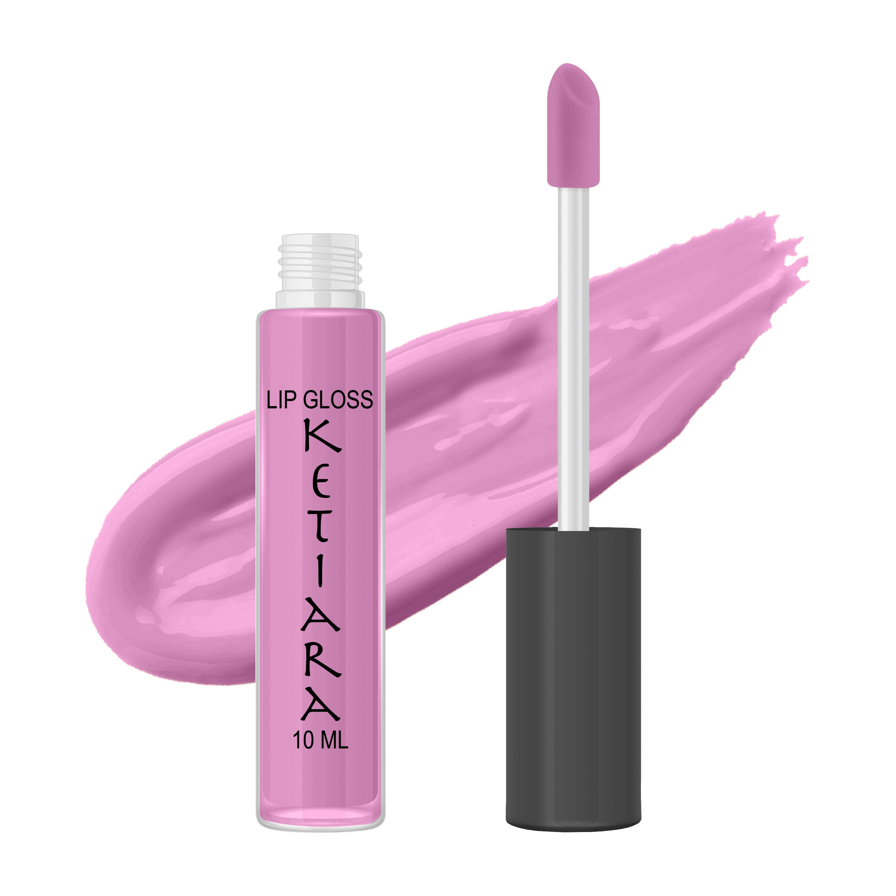 Orchid Crayon Hydrating and Moisturizing Non-sticky Premium Mild lip gloss in a vibrant shade, showcasing its sleek packaging and glossy finish.