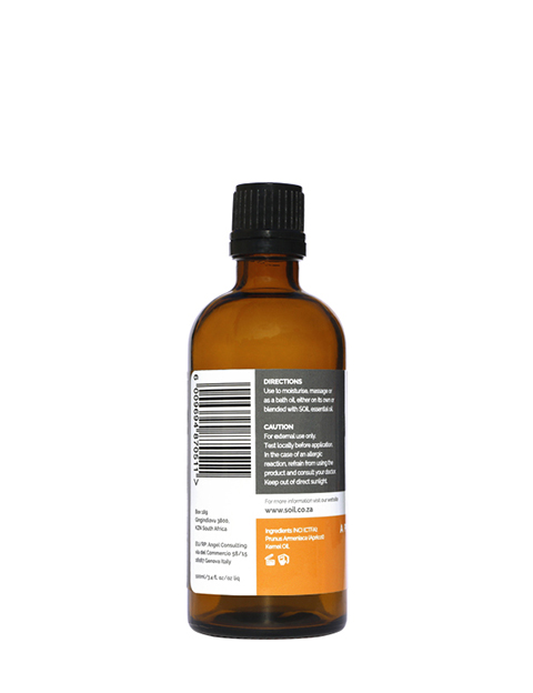 30ml bottle of Organic Apricot Kernel Oil with pipette, certified organic and vegan.