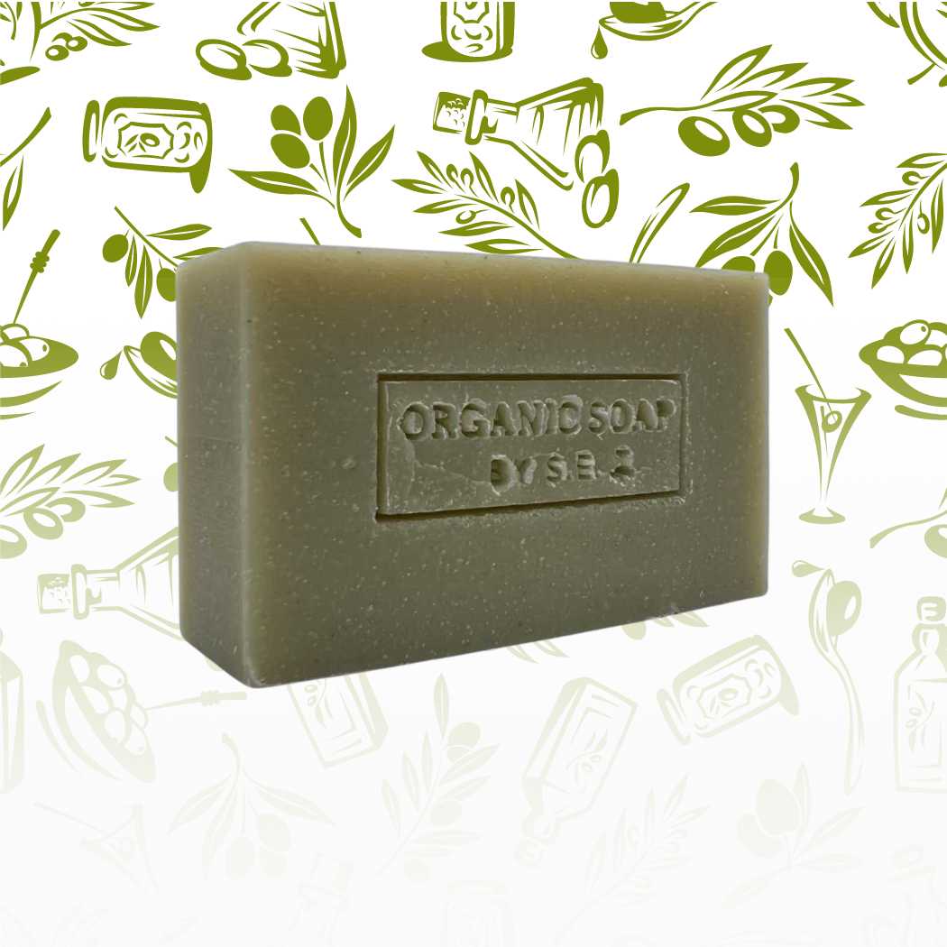 A collection of organic bar soaps in various scents, showcasing their natural ingredients and eco-friendly packaging.