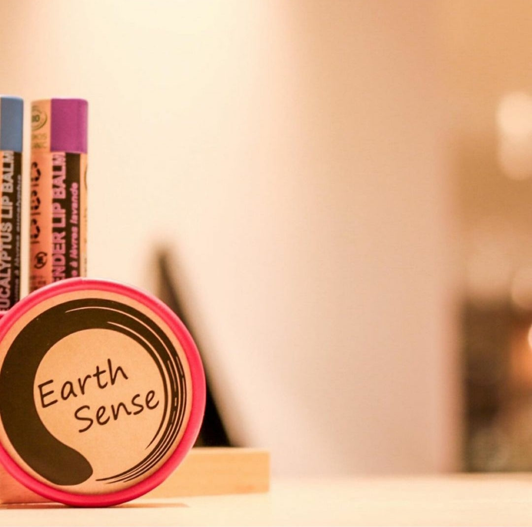 Organic Mandarin Lip Balm in a paper tube, showcasing its natural ingredients and eco-friendly packaging.