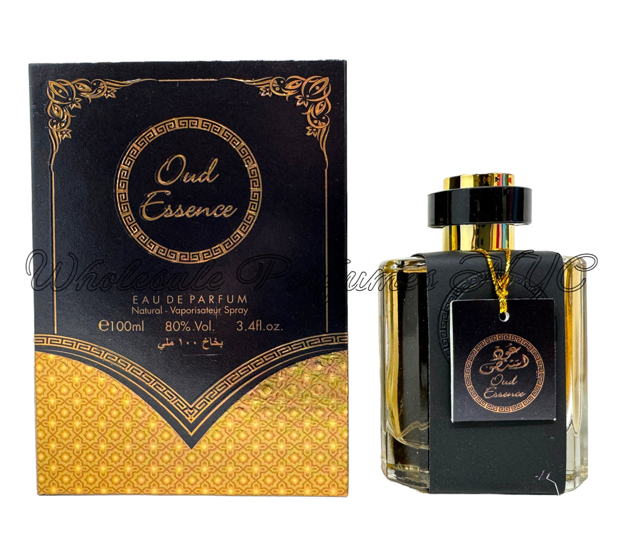 Oud Essence for Men by Al Sheikh, a luxurious 3.4oz Eau de Parfum in an elegant bottle, showcasing sophistication and allure.