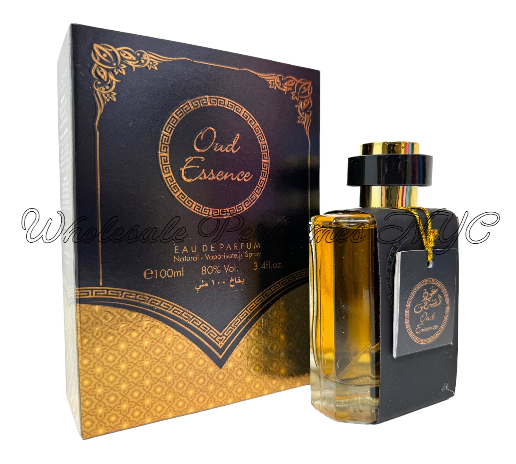 Oud Essence for Men by Al Sheikh, a luxurious 3.4oz Eau de Parfum in an elegant bottle, showcasing sophistication and allure.