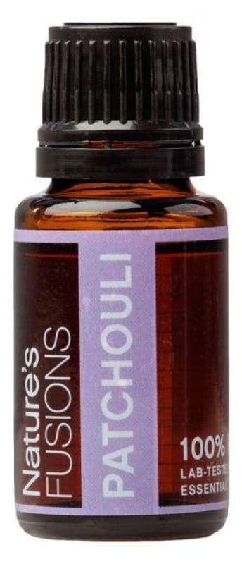 15ml bottle of Patchouli Pure Essential Oil with a dark amber color, showcasing its rich and earthy aroma.