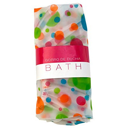 Beter Patterned Shower Cap featuring a vibrant design, perfect for keeping hair dry during showers.