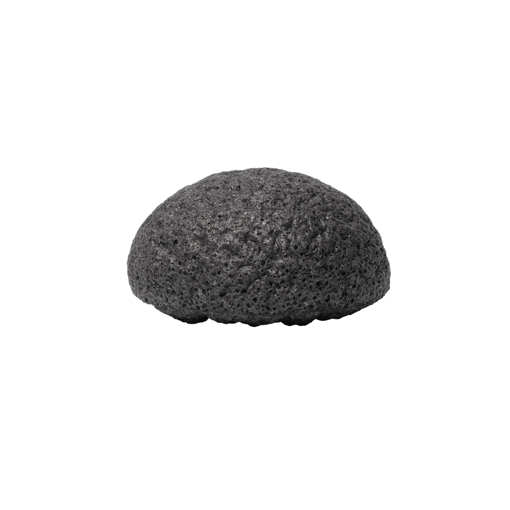 PearlBar Konjac & Charcoal Detoxifying Facial Sponge, a natural cleansing tool for deep exfoliation and detoxification of the skin.