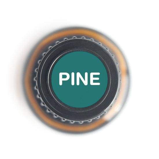 15ml bottle of Pine Pure Essential Oil with a wooden background, showcasing its natural essence.