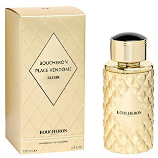 Boucheron Place Vendome Elixir Eau de Parfum in an elegant bottle, showcasing its luxurious design.