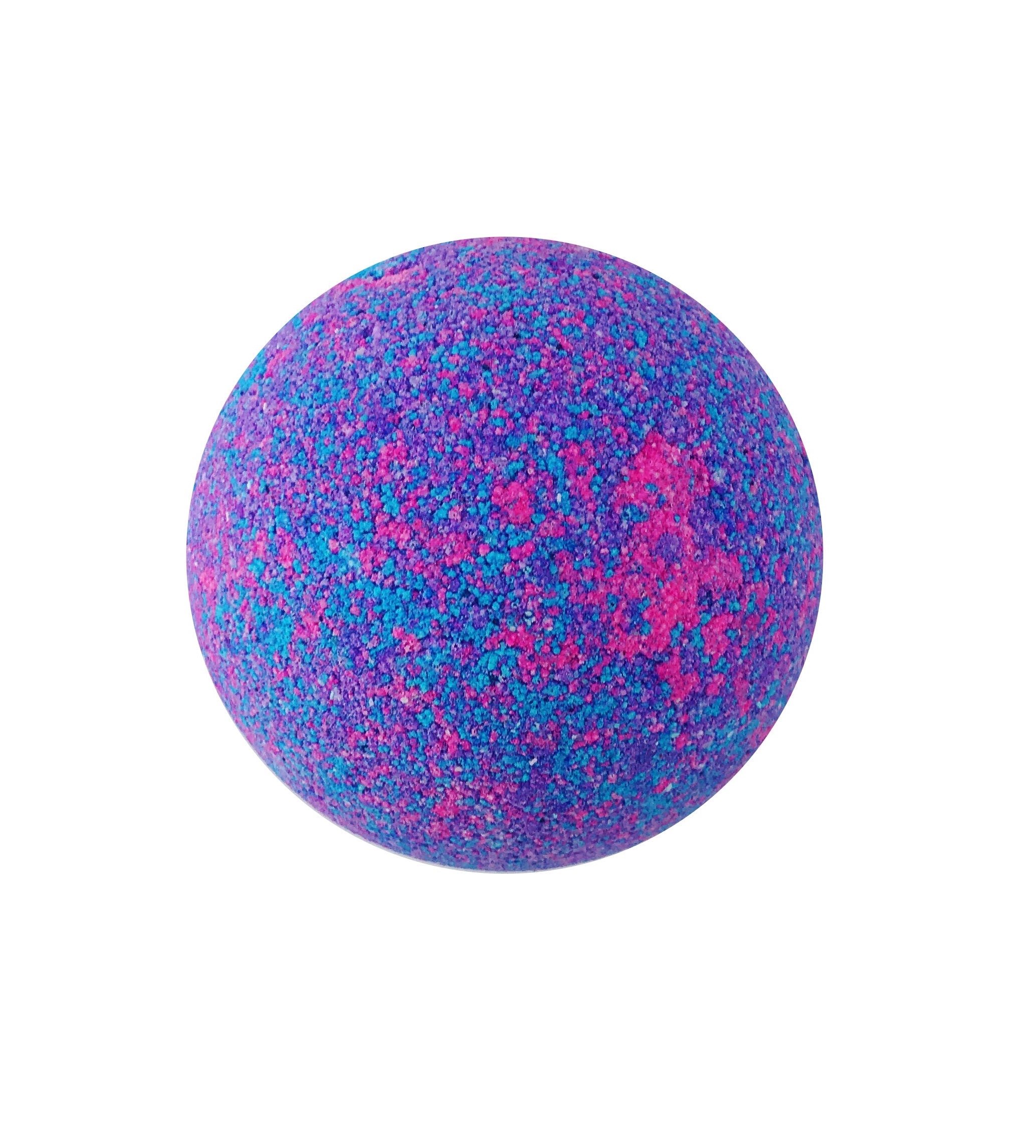 A vibrant and colorful POP Bath Bomb shaped like a lollipop, showcasing its eco-friendly ingredients and handmade quality.