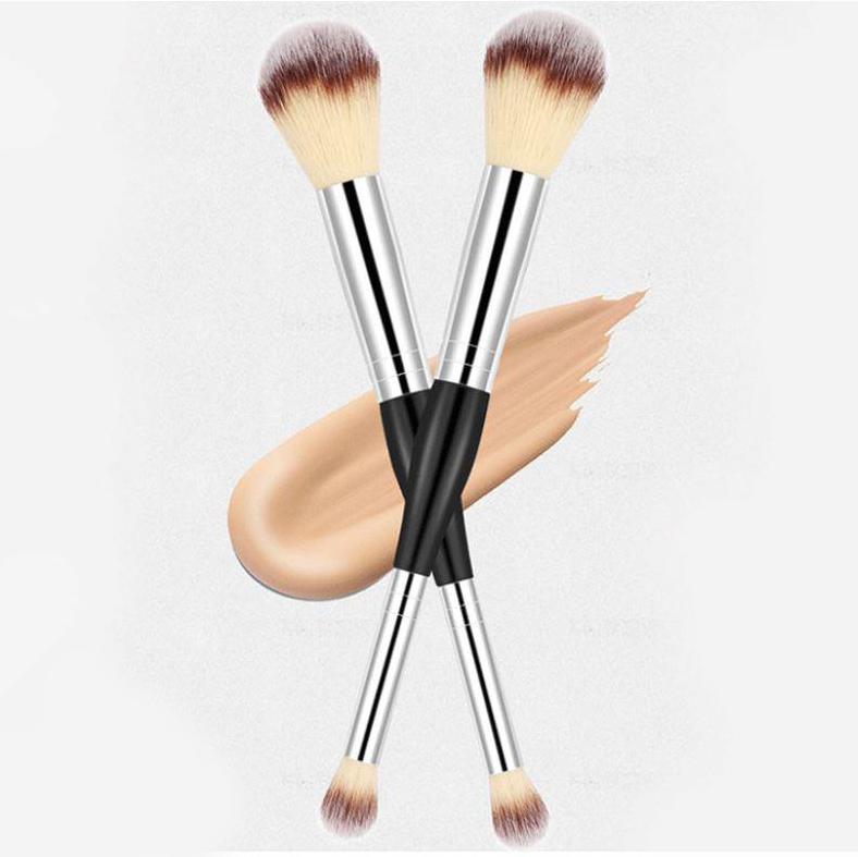 A high-quality Powder/Concealer Brush with soft bristles, perfect for applying makeup products like powders and concealers.