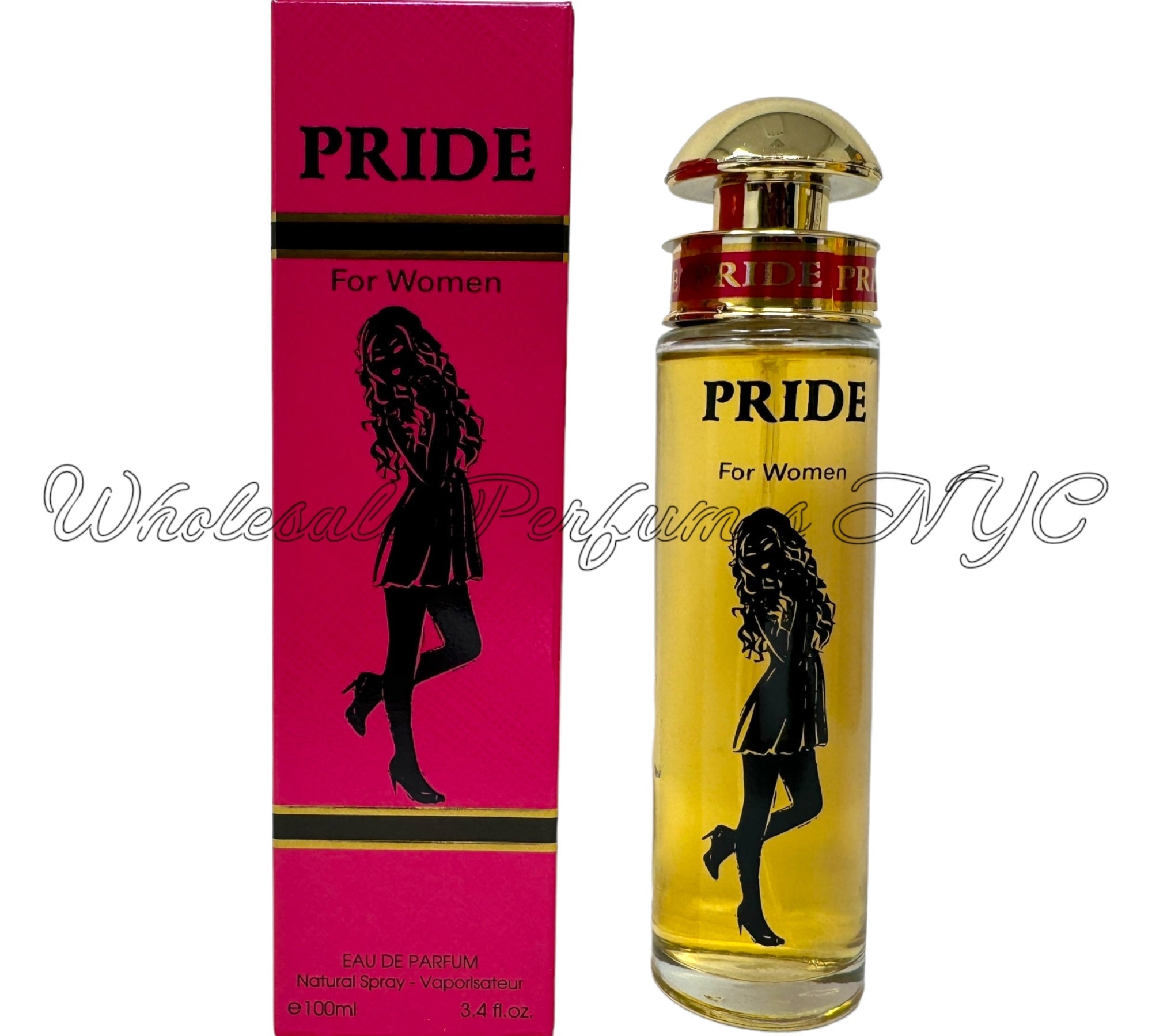 Pride for Women Eau de Parfum Spray, 3.4oz bottle with elegant design, inspired by Prada's Candy fragrance.