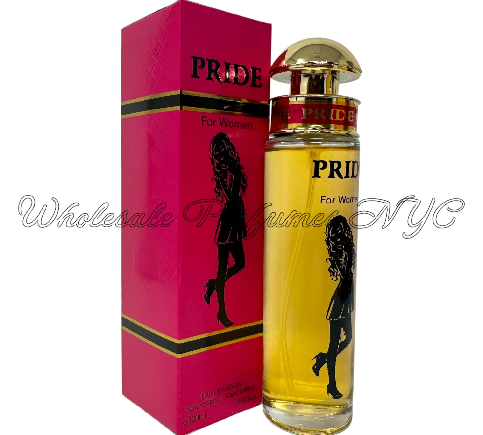 Pride for Women Eau de Parfum Spray, 3.4oz bottle with elegant design, inspired by Prada's Candy fragrance.