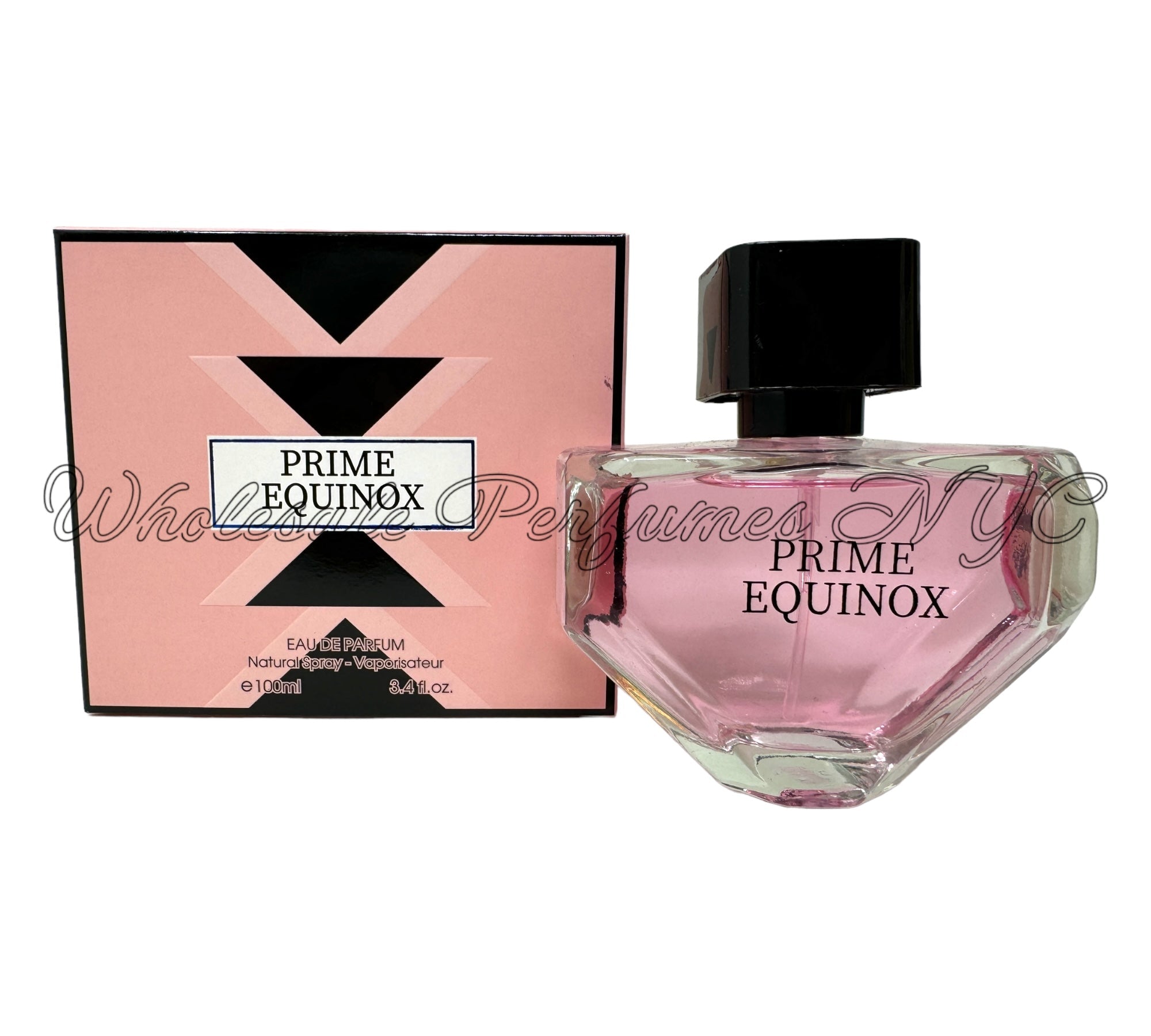 Prime Equinox for Women Eau de Parfum Spray in an elegant bottle, showcasing its sophisticated design and luxurious fragrance.