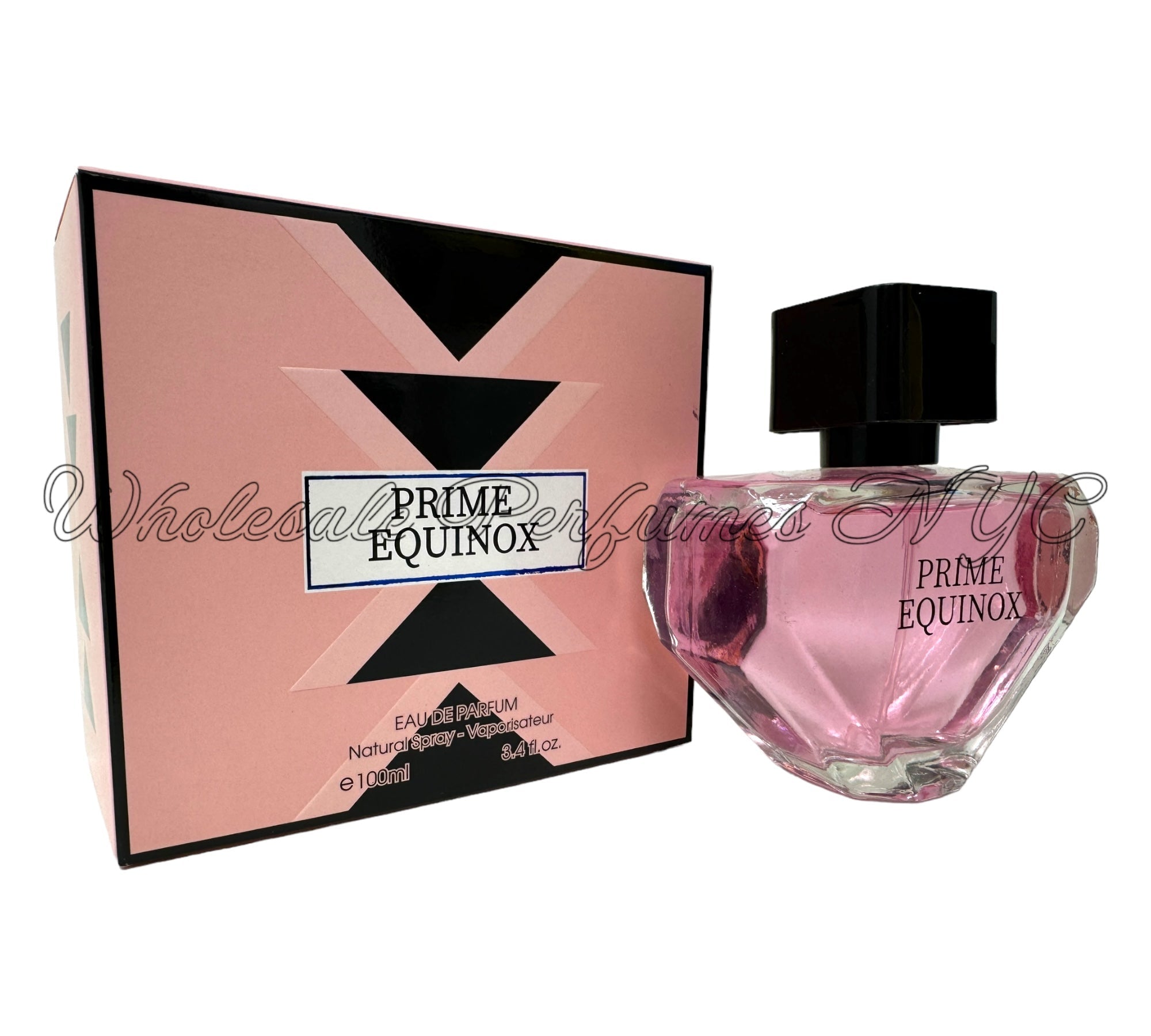 Prime Equinox for Women Eau de Parfum Spray in an elegant bottle, showcasing its sophisticated design and luxurious fragrance.