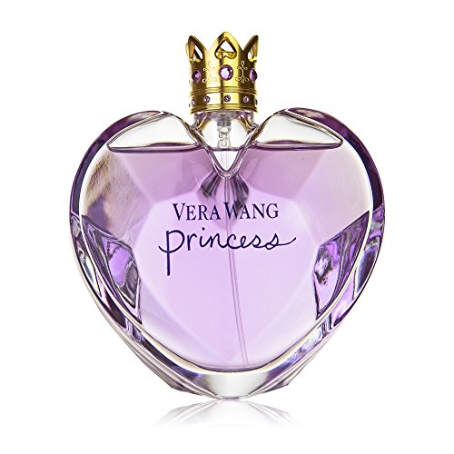 Vera Wang Princess Eau de Toilette bottle shaped like a heart with a crown, showcasing its playful and enchanting design.