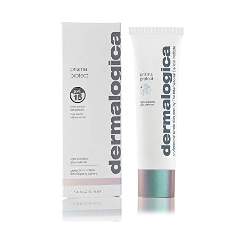 Dermalogica Prisma Protect SPF30 sunscreen bottle with a sleek design, showcasing its hydrating and protective features.