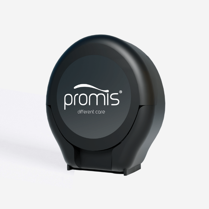 Promis floss packaging showcasing eco-friendly design and natural ingredients.