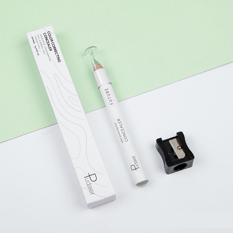 Pudaier Brightening and Correcting Concealer Pen with built-in sharpener, showcasing its sleek design and applicator tip.