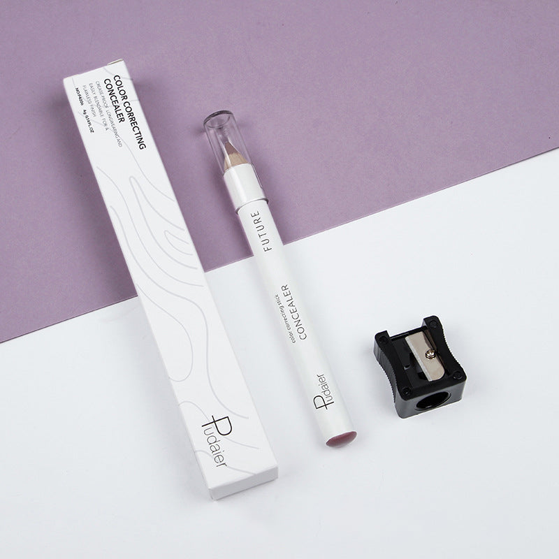 Pudaier Brightening and Correcting Concealer Pen with built-in sharpener, showcasing its sleek design and applicator tip.