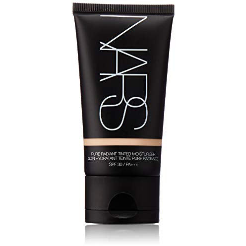 NARS Pure Radiant Tinted Moisturiser SPF30 in shade 1 Finland, showcasing its sleek packaging and creamy texture.