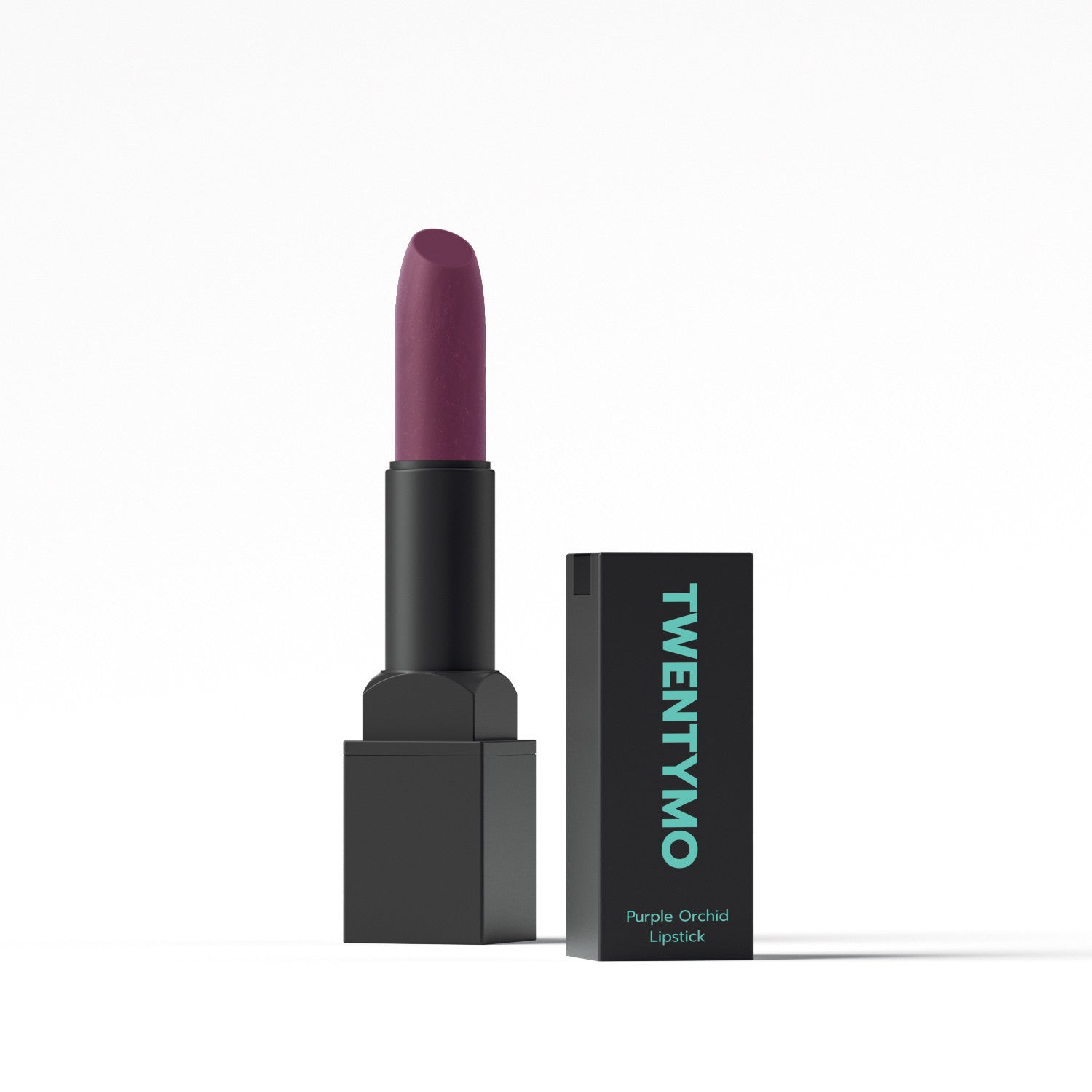 A vibrant Purple Orchid lip stain in a sleek tube, showcasing its creamy texture and rich color, perfect for long-lasting wear.