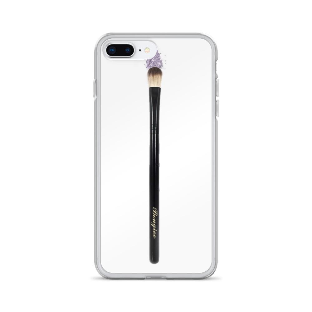 Purple Tip iPhone Case showcasing its sleek design, solid polycarbonate back, and flexible TPU sides, ideal for protecting your phone.