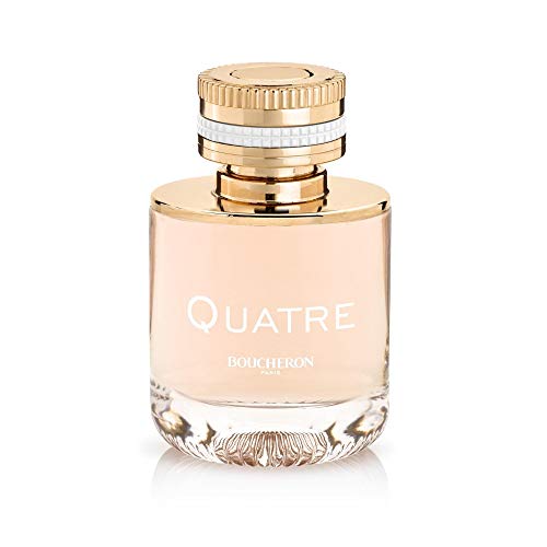 Boucheron Quatre Eau de Parfum in an elegant bottle, showcasing its luxurious design and sophisticated fragrance.