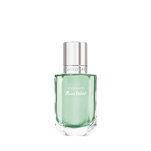 Davidoff Run Wild for Her Eau de Parfum bottle with elegant design, showcasing its floral and woody essence.