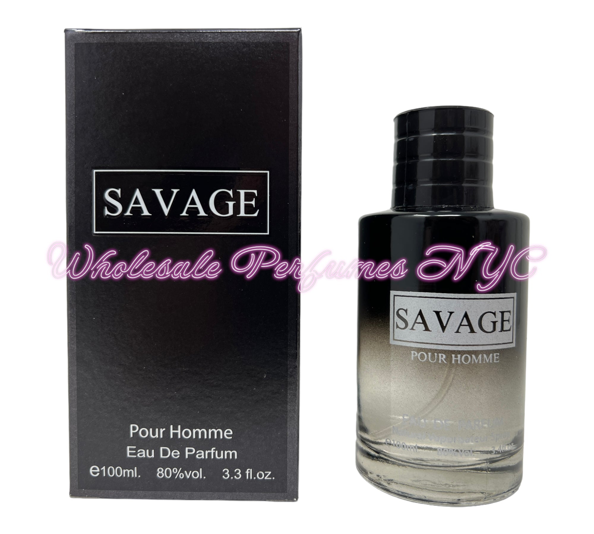 Savage for Men Eau de Parfum Spray 3.4oz bottle with elegant design, perfect for modern men.